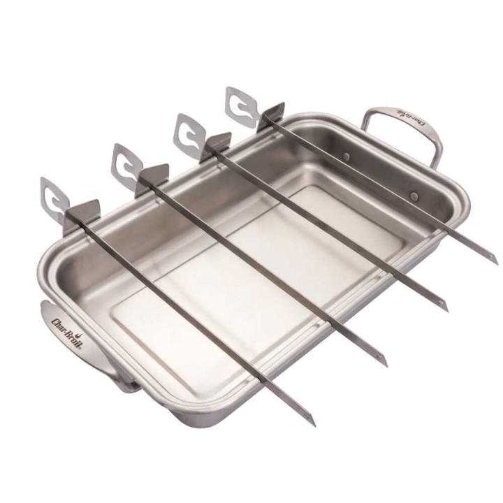 Char-Broil Grill+ -grillivartaat, 4 kpl, ruostumaton teräs
