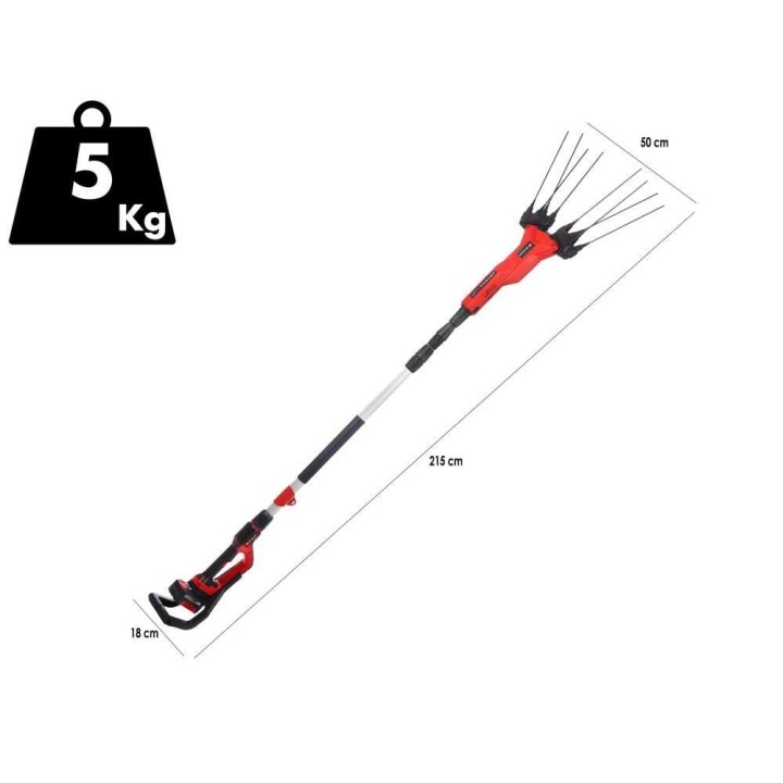 Einhell GE-FS 18/53 akkukäyttöinen oliivinkorjuukone, teleskooppivarsi, 18 V, 5,2 Ah
