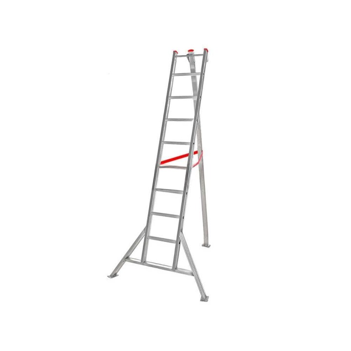 Nuova Country alumiinitikkaat maatalouskäyttöön, 9 askelmaa, 260 cm