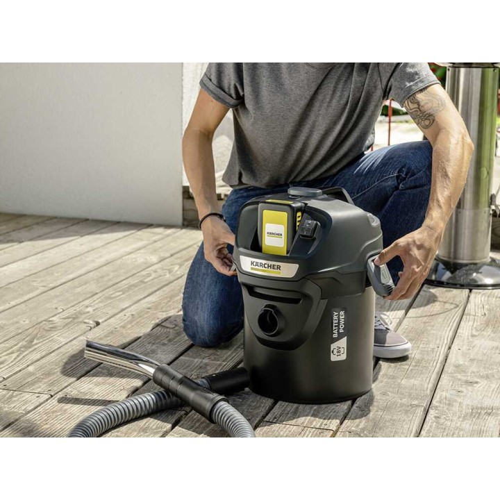 Karcher AD 2 Battery tuhkaimuri, 14 l, 200 W, ilman akkua ja laturia