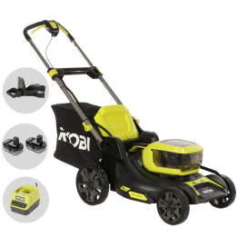 Ryobi RY18LMX46A 250 akkuruohonleikkuri 36 V 46 cm 2 akkua
