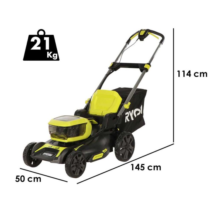 Ryobi RY18LMX46A-250 akkuruohonleikkuri, 36 V, 46 cm, 2 akkua