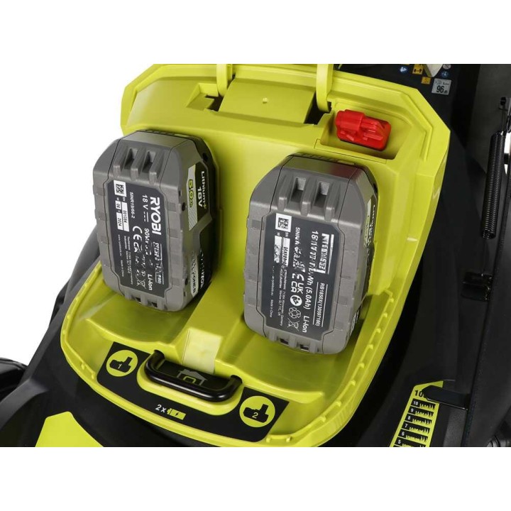 Ryobi RY18LMX46A-250 akkuruohonleikkuri, 36 V, 46 cm, 2 akkua
