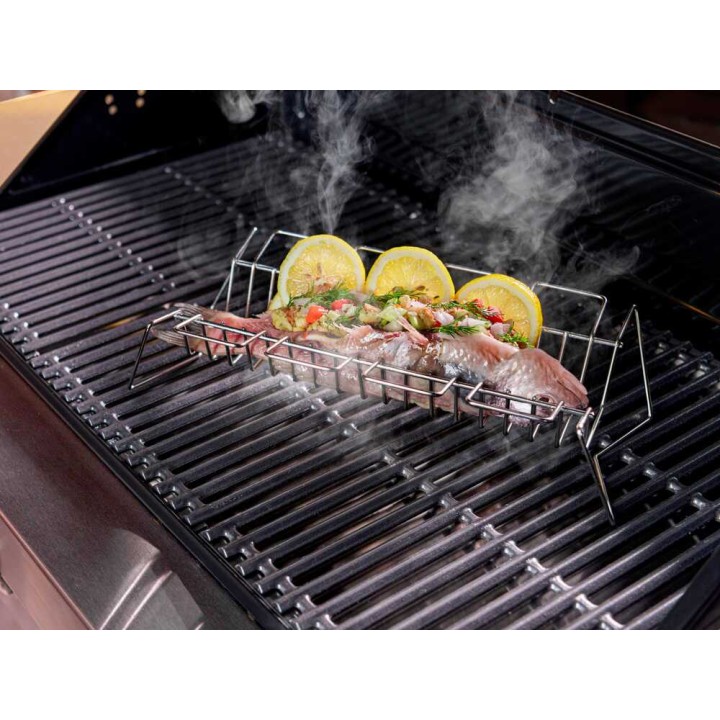 Grill+ Char-Broil monikäyttöinen grilliritilä ja teline, ruostumaton teräs