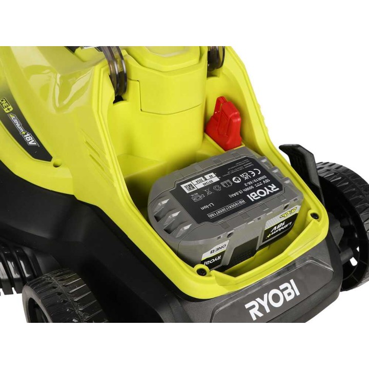 Ryobi RLM18X33B50LT23A akkuruohonleikkuri ja reunaleikkuri, 18 V, 5 Ah, 33 cm + 23 cm