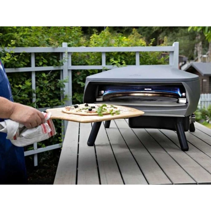 Witt Etna Rotante grigio kaasukäyttöinen pizzauuni, pyörivä kivi