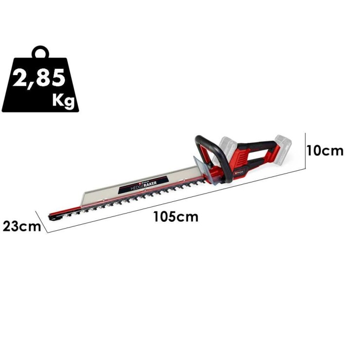 Einhell GE-CH 36/61 Li-Solo akkupensasleikkuri, 36 V, 61 cm, ilman akkua ja laturia