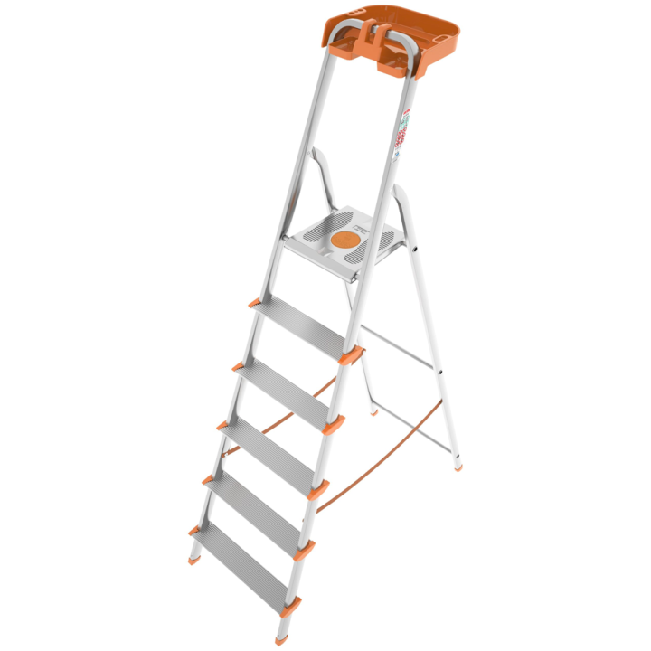 Colombo Attica S108A06P alumiinitikkaat 6 askelmaa 150 kg työskentelykorkeus 229 cm
