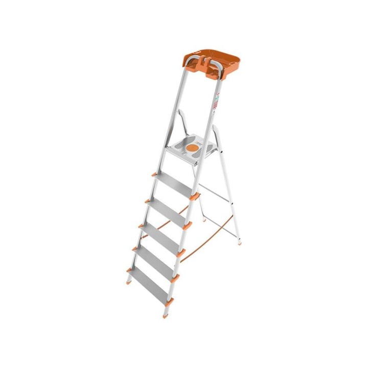 Colombo Attica S108A06P alumiinitikkaat, 6 askelmaa, 150 kg, työskentelykorkeus 229 cm