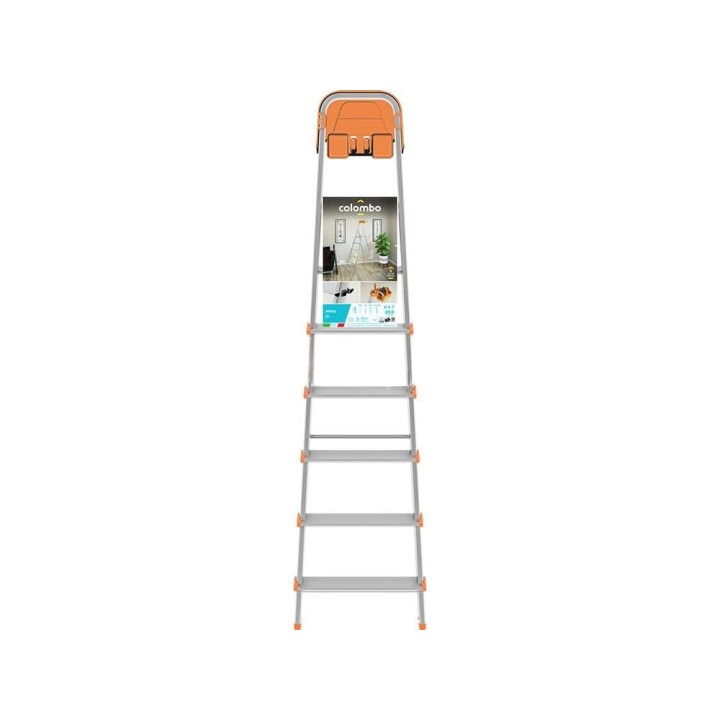 Colombo Attica S108A06P alumiinitikkaat, 6 askelmaa, 150 kg, työskentelykorkeus 229 cm