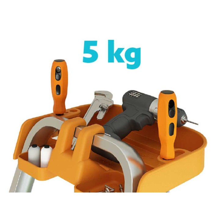 Colombo Attica S108A08P tasotikkaikko, 8 askelmaa, alumiini, 150 kg, 274 cm