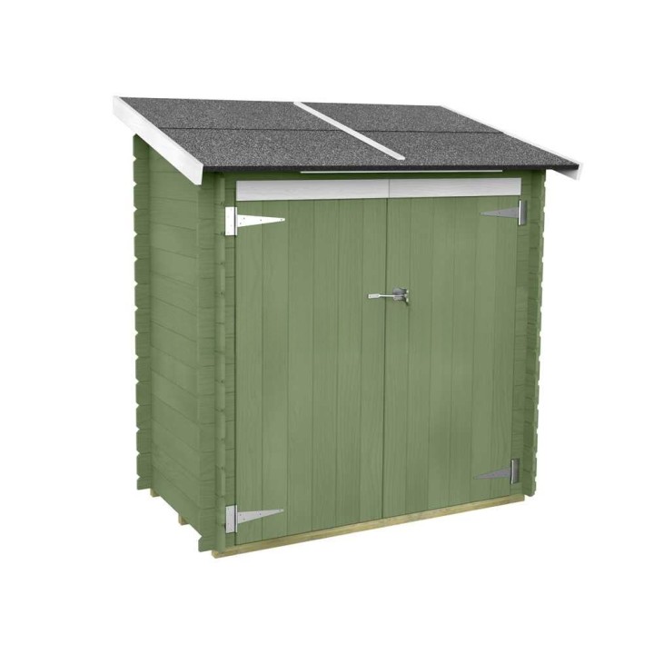 Ambrogio 155x85 verde puutarhavaja, puuta, 155 × 85 × 165 cm, vihreä