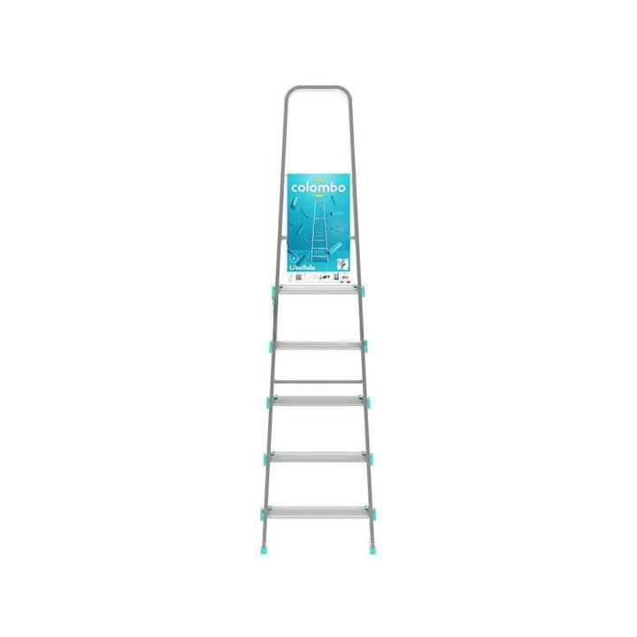 Colombo Libellula S107A06W alumiinitikas, 6 askelmaa, 150 kg, 2,29 m