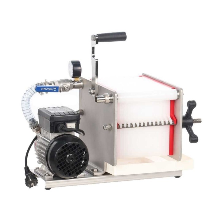 Enotecnica Pillan F14 viinisuodatin, 14 levyä, 0,5 HP, NOVAX-pumppu