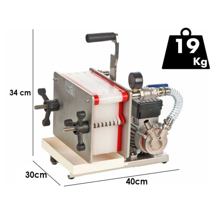 Enotecnica Pillan FC8 viinisuodatin, 8 levyä, 0,5 HP, 230 V