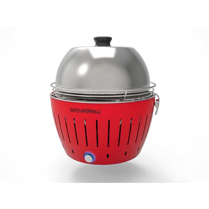LotusGrill G28 grillikupu, ruostumaton teräs, lämpömittari