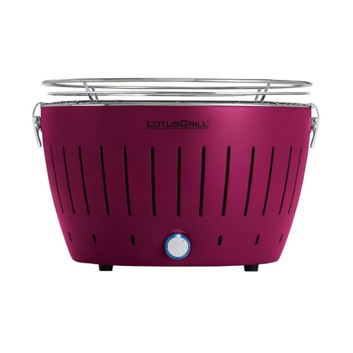 LotusGrill LG G34 U PU kannettava hiiligrilli, violetti, 3 kg