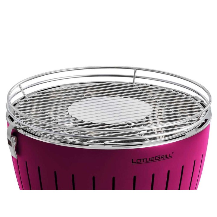 LotusGrill LG G34 U PU kannettava hiiligrilli, violetti, 3 kg