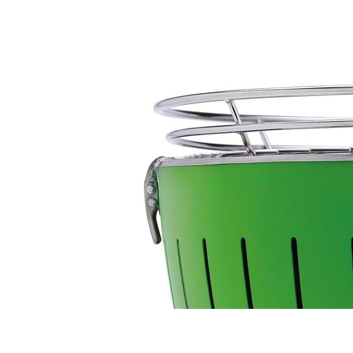 LotusGrill LG G435 U GR kannettava hiiligrilli, vihreä, 40,5 cm