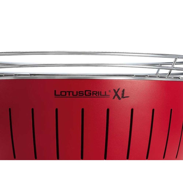 LotusGrill LG G435 U RD XL-hiiligrilli, punainen, 40,5 cm, 6,5 kg