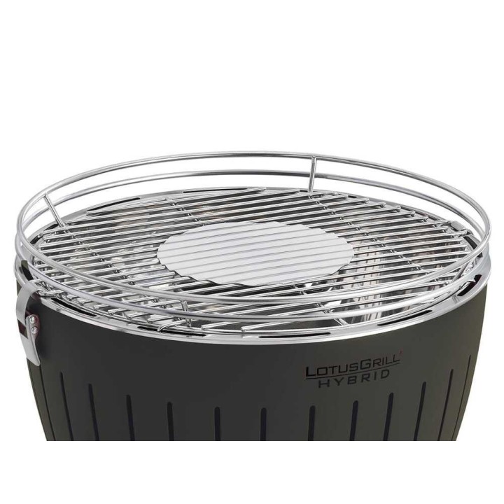 LotusGrill LG G34 H hybridi- ja hiiligrilli, Ø 32 cm, musta