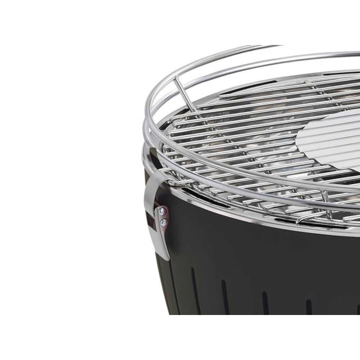 LotusGrill LG G34 H hybridi- ja hiiligrilli, Ø 32 cm, musta
