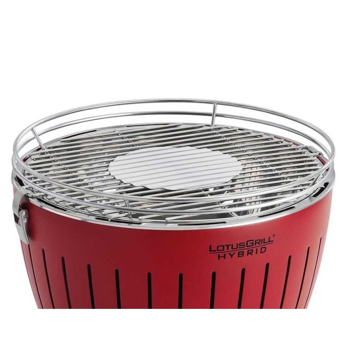 LotusGrill LG G34 H RD hybridigrilli, punainen, Ø 32 cm, 5 kg