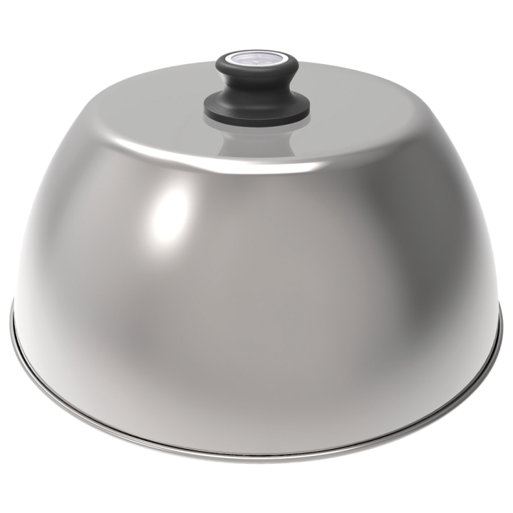 LotusGrill LG COPA34 grillikansi Standard G34 mallille ruostumaton teräs ja lämpömittari