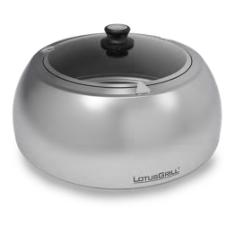 LotusGrill LG COP SG 34 grillikupu ruostumaton teräs ja karkaistu lasi 34 5 34 5 17 4 cm