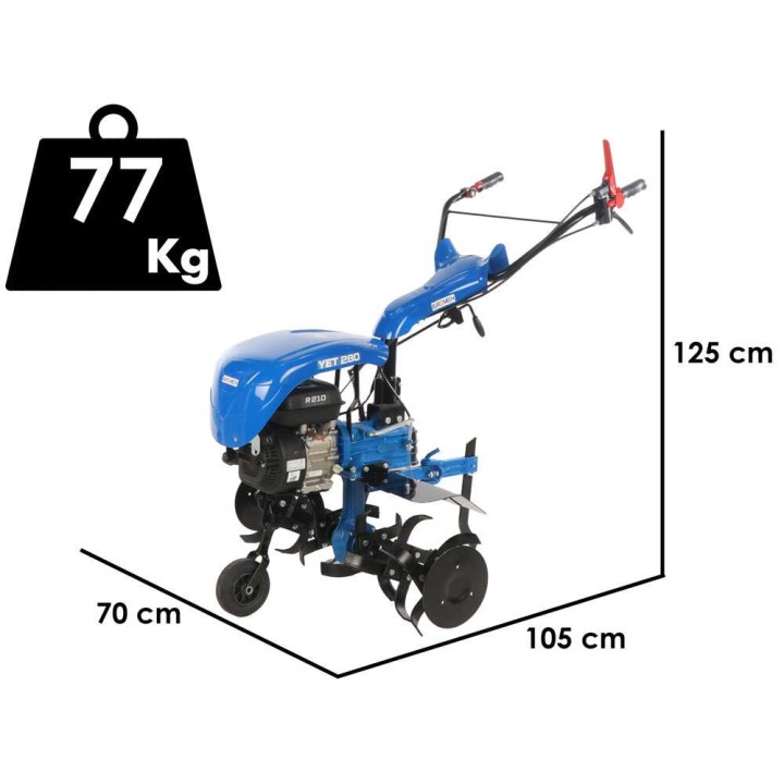 EuroMech YET 280 motojyrsin, Yagmur R210, 7 HP, 90 cm