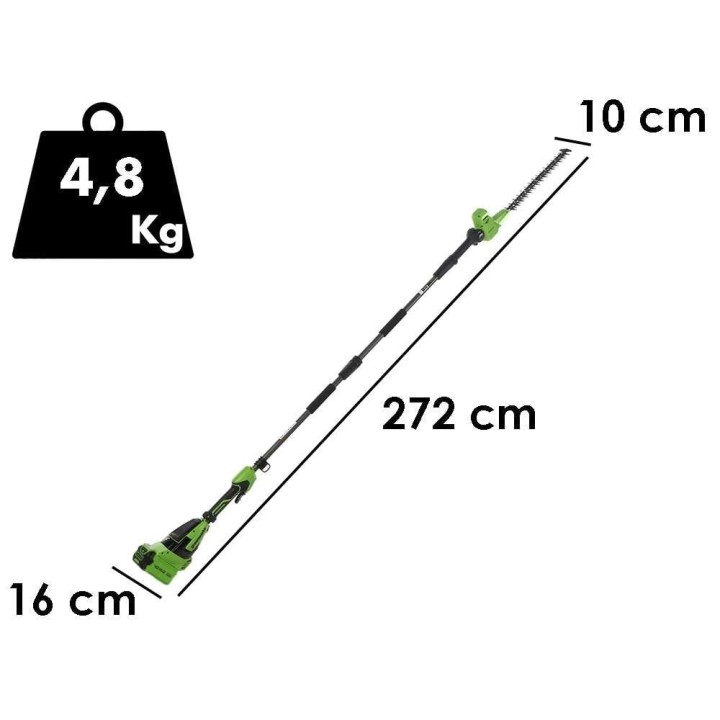 Greenworks PH40B01-01 akkupensasleikkuri, 40 V, 51 cm