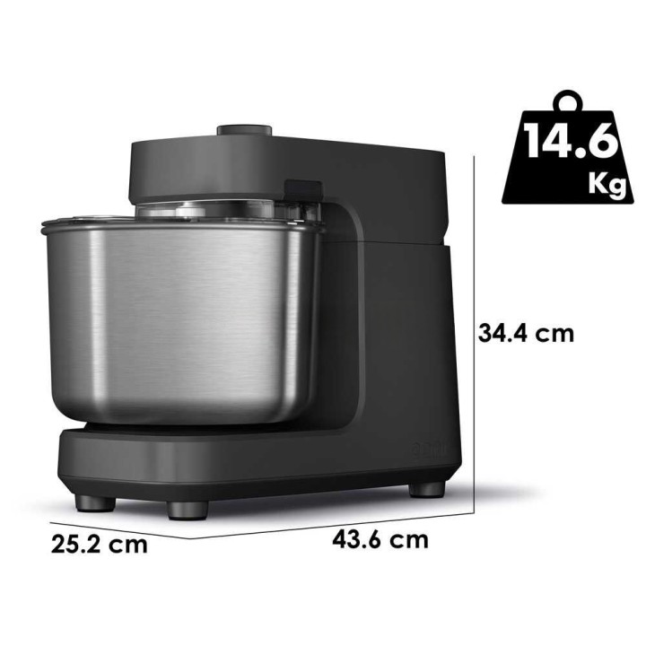 OONI Halo Pro Spiral Charcoal Grey -spiraalitaikinakone, 750 W, 7 l