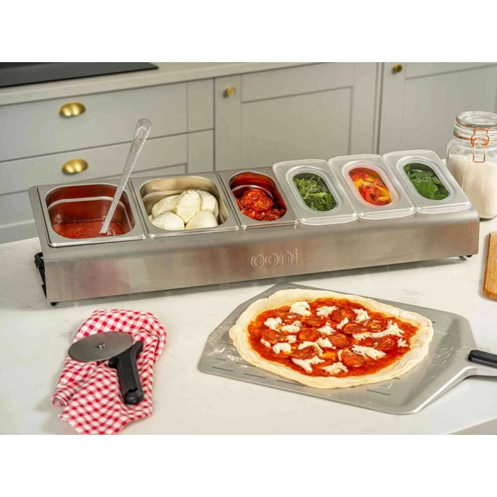 OONI Pizza Topping Station -pizzan täytepiste, 77,6 × 24 × 16 cm