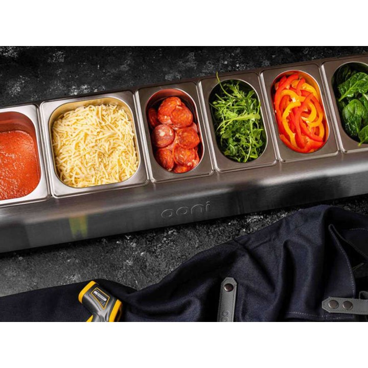 OONI Pizza Topping Station -pizzan täytepiste, 77,6 × 24 × 16 cm