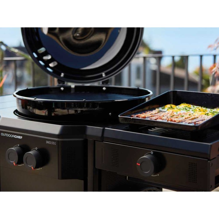 Outdoorchef Davos 570 G PRO BZ -kaasugrilli, 2 poltinta, 9,5 kW, Ø 54 cm