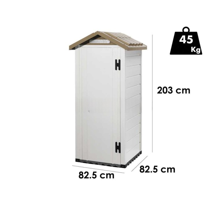 Garofalo Tuscany 80 PVC-säilytysvaja työkaluille, 82,5 × 82,5 × 203 cm