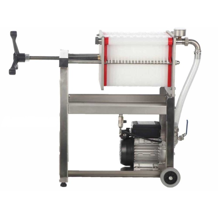 Enotecnica Pillan F20 levysuodatin viinille, ruostumaton teräs, 20 levyä, 0,5 HP