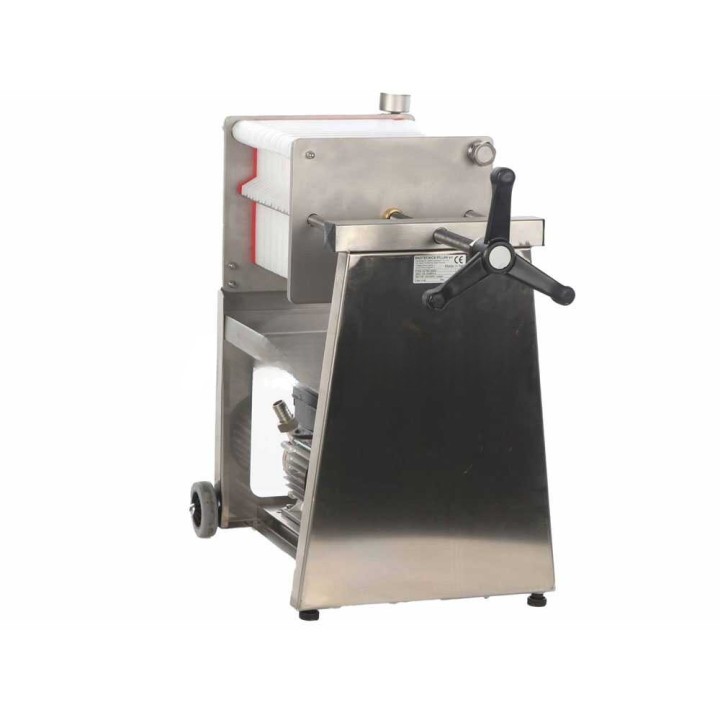 Enotecnica Pillan F20 levysuodatin viinille, ruostumaton teräs, 20 levyä, 0,5 HP