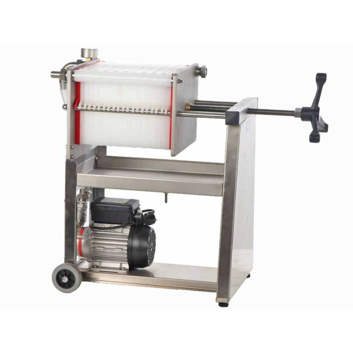Enotecnica Pillan F20 levysuodatin viinille, ruostumaton teräs, 20 levyä, 0,5 HP
