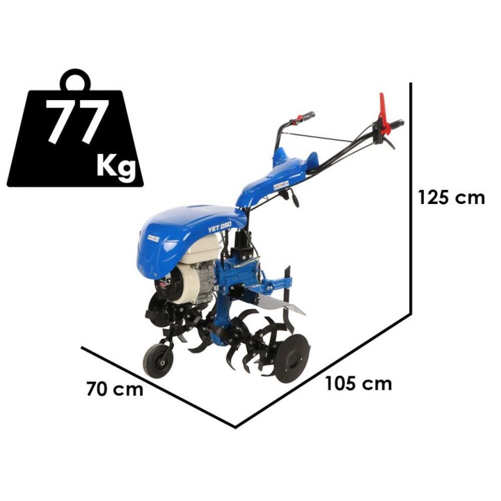 EuroMech YET 280 -jyrsin, Honda GP200, 6,5 HP, 90 cm, 2+1 vaihdetta