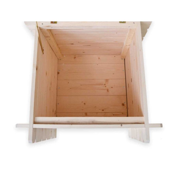 Alce Gaia puinen puutarhatyökalulaatikko, 99 l, 60 × 60 × 54 cm
