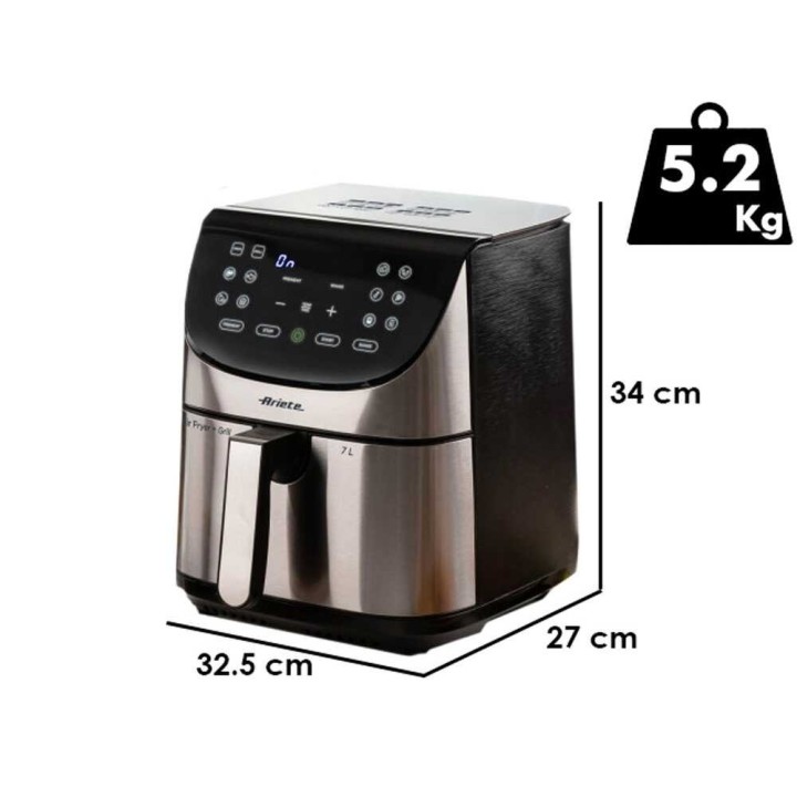 Ariete 4628 kuumailmakeitin, 7 l, 1 800 W, kosketusnäyttö