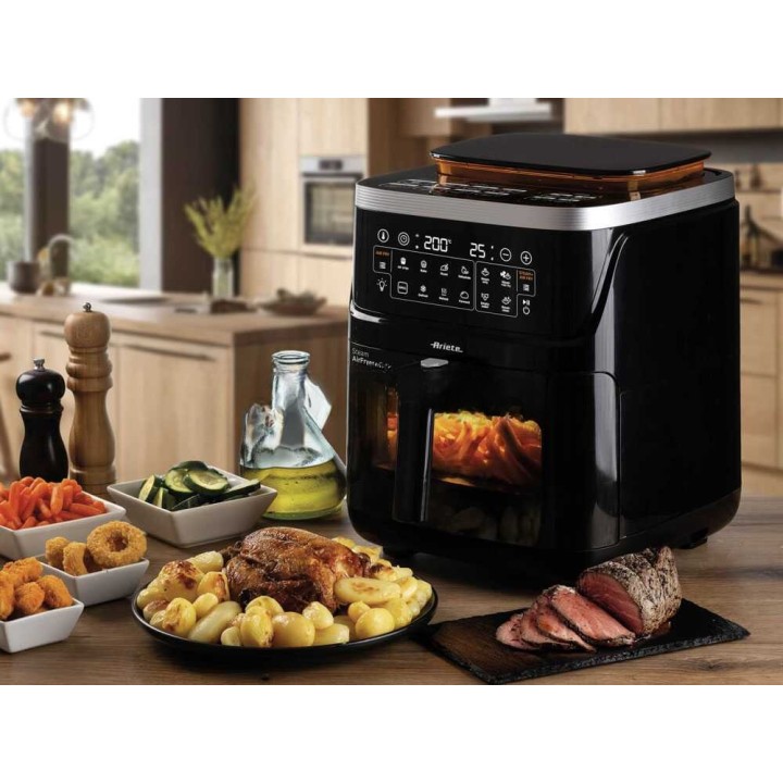 Ariete 4636 kuumailmakeitin höyry- ja grillitoiminnoilla, 7 l, 1 700 W