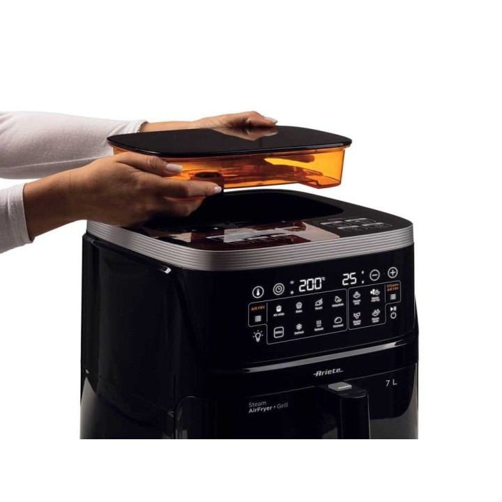 Ariete 4636 kuumailmakeitin höyry- ja grillitoiminnoilla, 7 l, 1 700 W