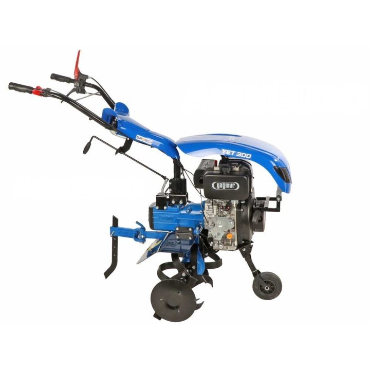 EuroMech YET 300 dieselpuutarhajyrsin, D300, 208 cm³, 7 HP, 90 cm