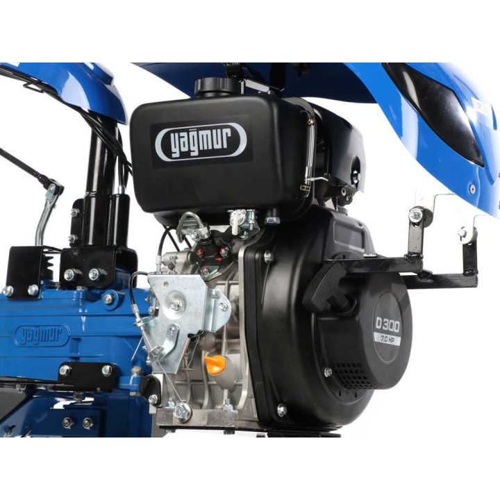 EuroMech YET 300 dieselpuutarhajyrsin, D300, 208 cm³, 7 HP, 90 cm