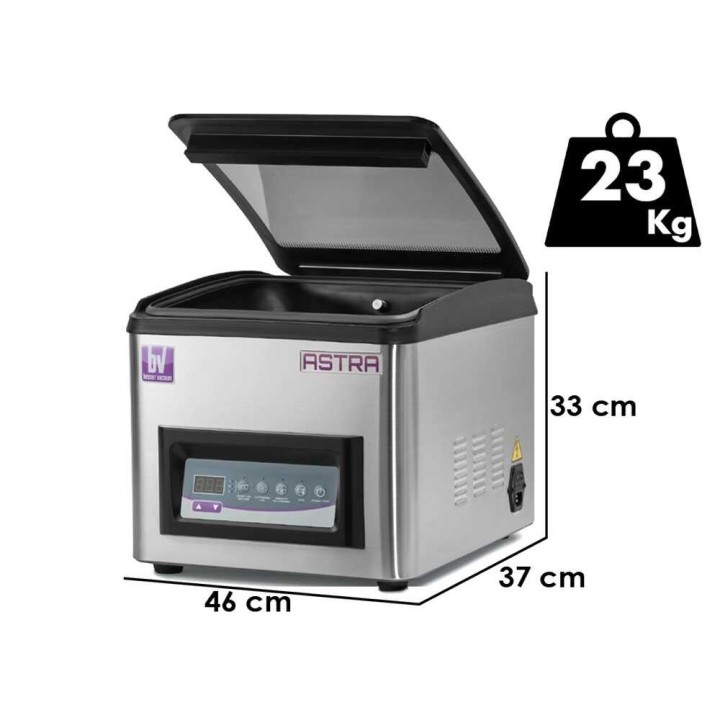 Besser Vacuum Astra kammiotyhjiöpakkaaja, 30 cm, 800 W, ruostumaton teräs