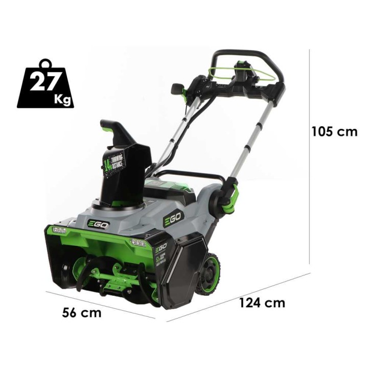 EGO SNT2120E-AP akkulumilinko, 56 V, 52 cm, 2 × 6 Ah akkua