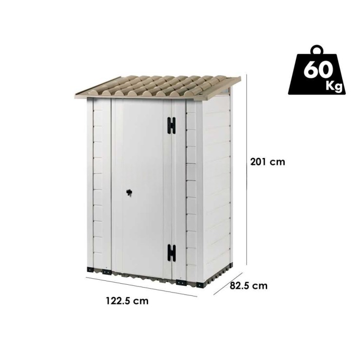 Garofalo Tuscany 100 PVC-puutarhavaja, 122,5 × 82,5 × 201 cm, lattialla