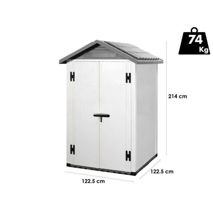 Garofalo Urban 120 puutarhavaja, PVC, 122,5 x 122,5 x 214 cm
